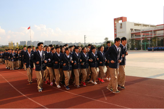 呈贡校区参加2015年呈贡区中小学大课间评比活动